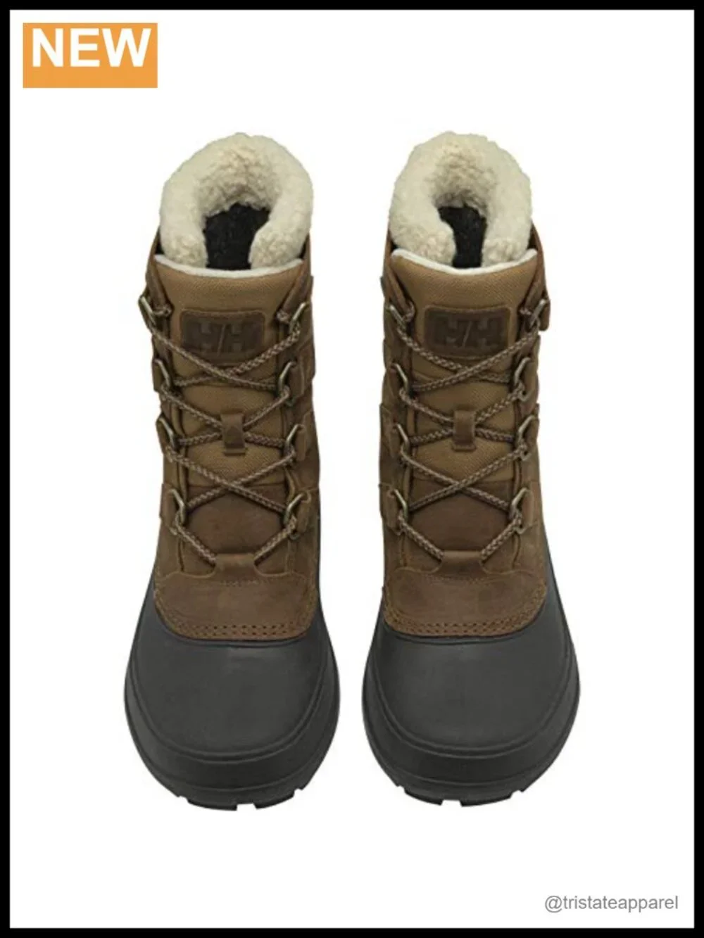 Insulated Waterproof Snow Boots Faux Fur Trim Lace Up Calf High